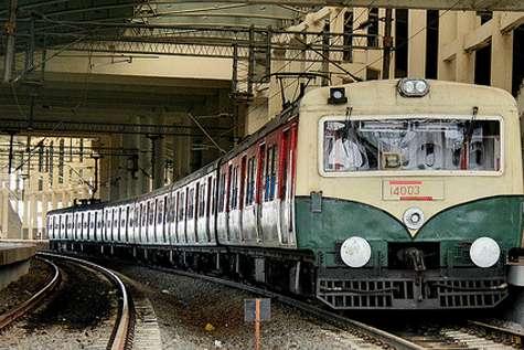 Tren en la estación.