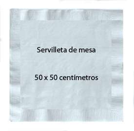 Servilleta de mesa.