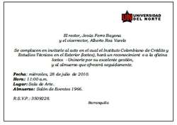 Invitación.